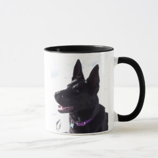 Black German Shepherd Mug