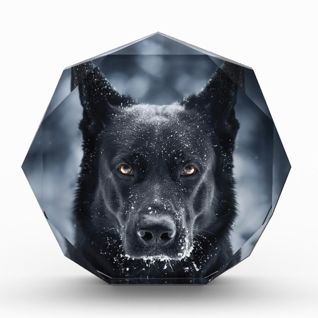 Black German Shepherd Photo Block (Front)
