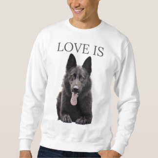 Black German Shepherd Shepard Dog Mum Dad Love Sweatshirt