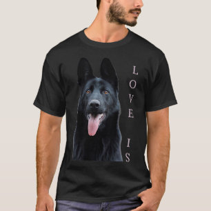 Black German Shepherd Shirt Shepard Dog Mum Dad Lo