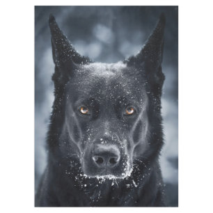 Black German Shepherd Tablecloth