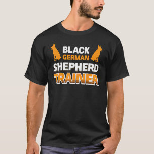 Black German Shepherd Trainer T-Shirt