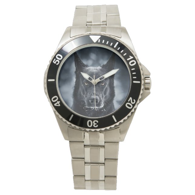 Black German Shepherd Watch (Front)