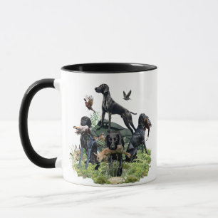Black German Shorthaired Pointers    Mug
