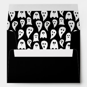 Black ghost Halloween Envelope