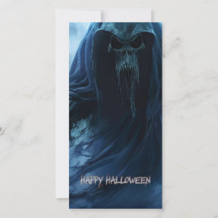 Black ghost in a hellish landscape - Halloween