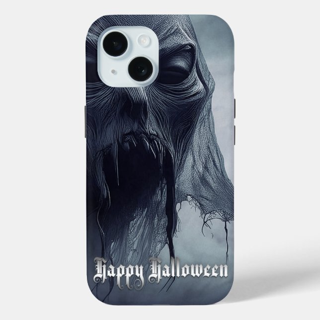 Black ghost in a hellish landscape - Halloween Case-Mate iPhone Case (Back)