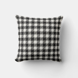 black gingham cushion
