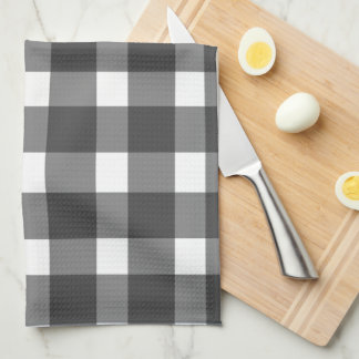 Black Gingham Kitchen Towel