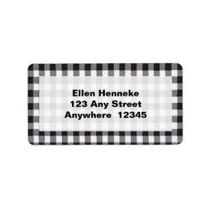 Black Gingham Label