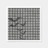 Black Gingham Little Boo Ghost Birthday Dessert