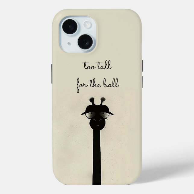 Black Giraffe Case-Mate iPhone Case (Back)