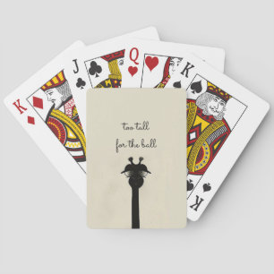 Black Giraffe Playing Cards
