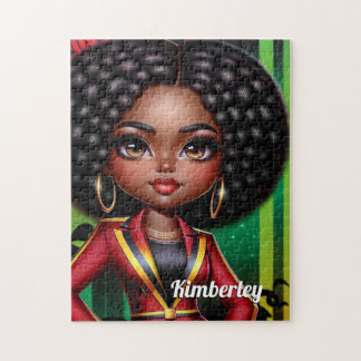 Black girl African American Jigsaw Puzzle