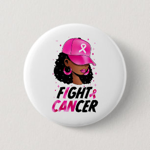 Black Girl Black Woman Breast Cancer Awareness Pin