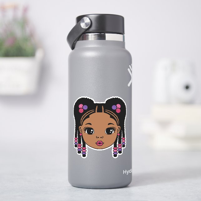 Black Girl Braided Hair (HydroFlask)