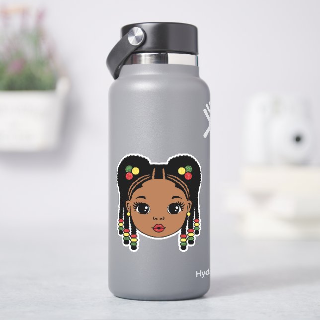 Black Girl Braided Hair (HydroFlask)