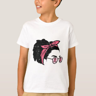 Black Girl Breast Cancer Awareness Survivor Africa T-Shirt