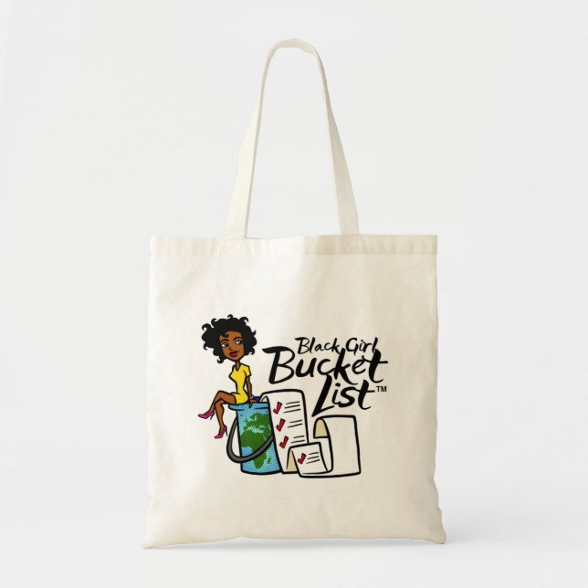 Black Girl Bucket List Tote (Front)