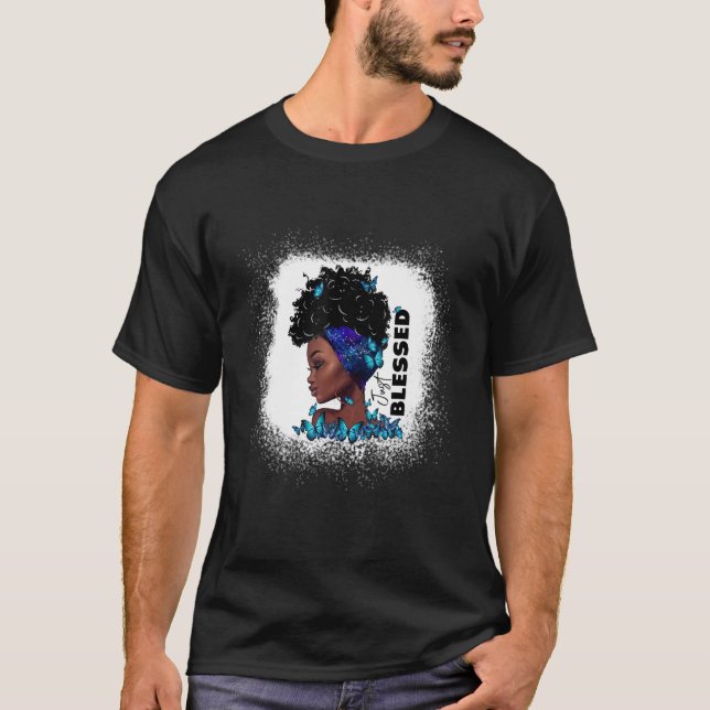 Black Girl Christian Black Queen Afro African Just T-Shirt (Front)