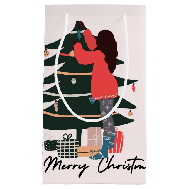 Black Girl Christmas Bag (Front)