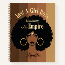 Black Girl Composition Notebook