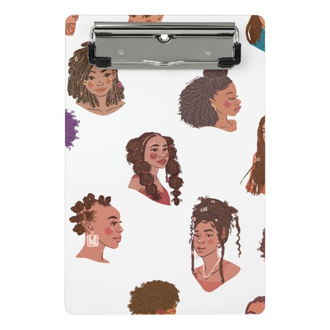 Black Girl Hairstyles Mini Clipboard (Front)