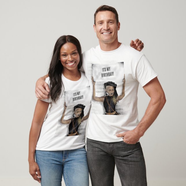 Black girl holding a sign T-Shirt (Unisex)