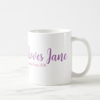 Black Girl Loves Jane Classic Mug in White