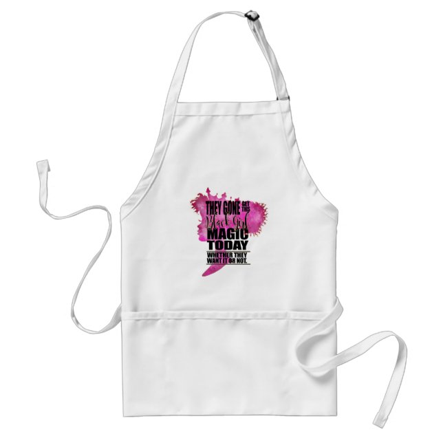 Black Girl Magic Affirmation Standard Apron (Front)