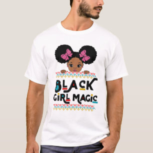 Black Girl Magic African American Melanin Kids Tod T-Shirt