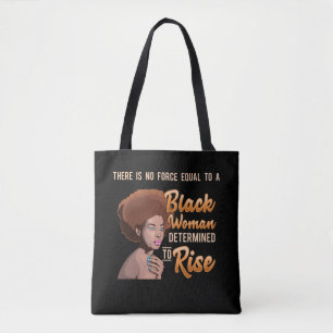 Black Girl Magic African Queen Determined To Rise Tote Bag
