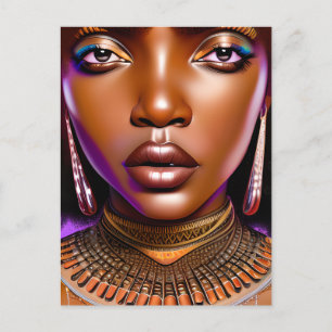 Black Girl Magic Birthday Sista Melanin Woman Postcard