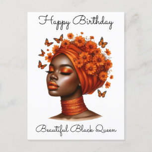 Black Girl Magic Birthday Sista Melanin Woman Postcard