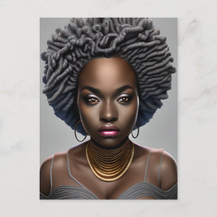 Black Girl Magic Birthday Sista Melanin Woman Postcard