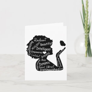 Black Girl Magic-black History Month Apparel Card