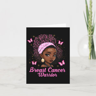Black Girl Magic Breast Cancer Warrior Matching Fa Card
