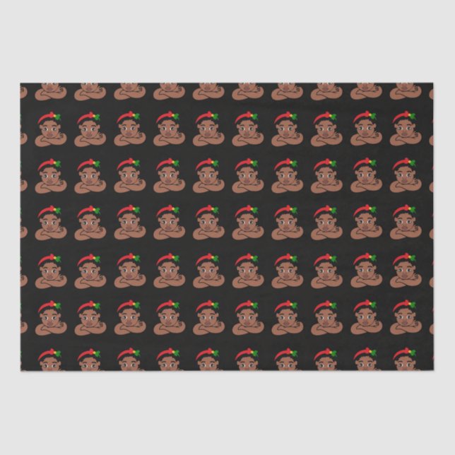 Black Girl Magic, Christmas Presents, Birthday Gif Tissue Paper (Front)