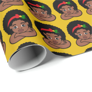 Black Girl Magic Christmas Presents Birthday Gifts Wrapping Paper