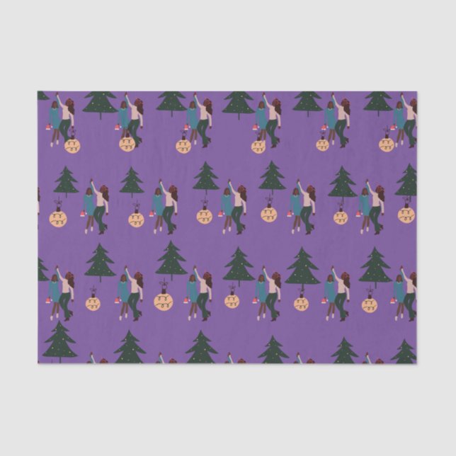 Black Girl Magic Christmas  Wrapping Paper (Front)
