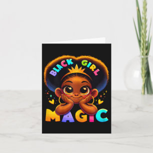 Black Girl Magic Melanin Poppin Toddler Juneteenth Card