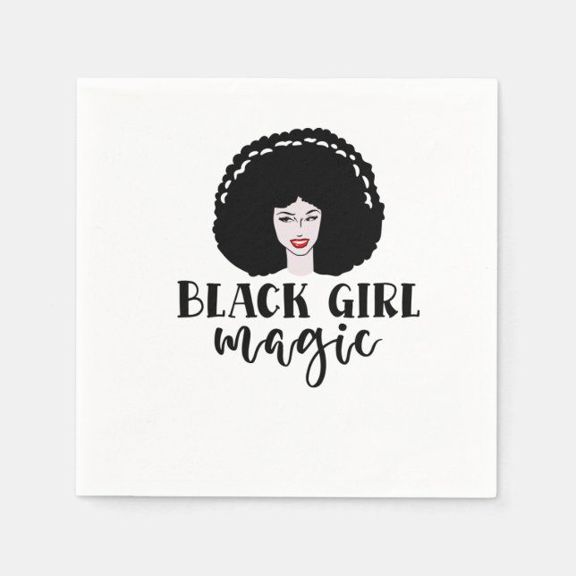Black Girl Magic Napkin (Front)