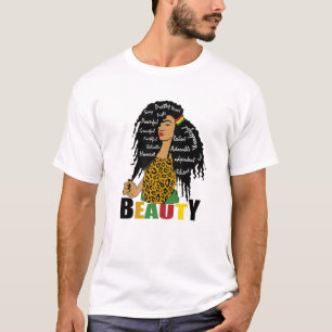 Black Girl Magic Nubian Princess Curly Afro Africa T-Shirt