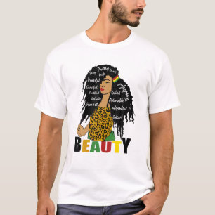 Black Girl Magic Nubian Princess Curly Afro Africa T-Shirt