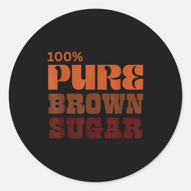 Black Girl Magic Queen Melanin History Juneteenth  Classic Round Sticker (Front)