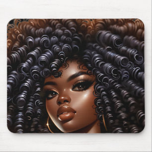 Black girl magic queen melanin woman sista queens mouse mat