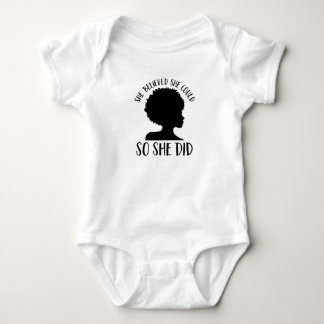 Black Girl Magic She Believed She Could So She Did Baby Bodysuit