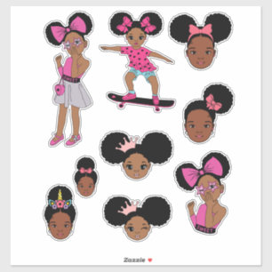 Black Girl Magic Sticker Decals Fun Girls Melanin 