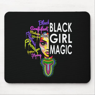 Black Girl Magic T African Dashiki Outfit Pride Mo Mouse Mat