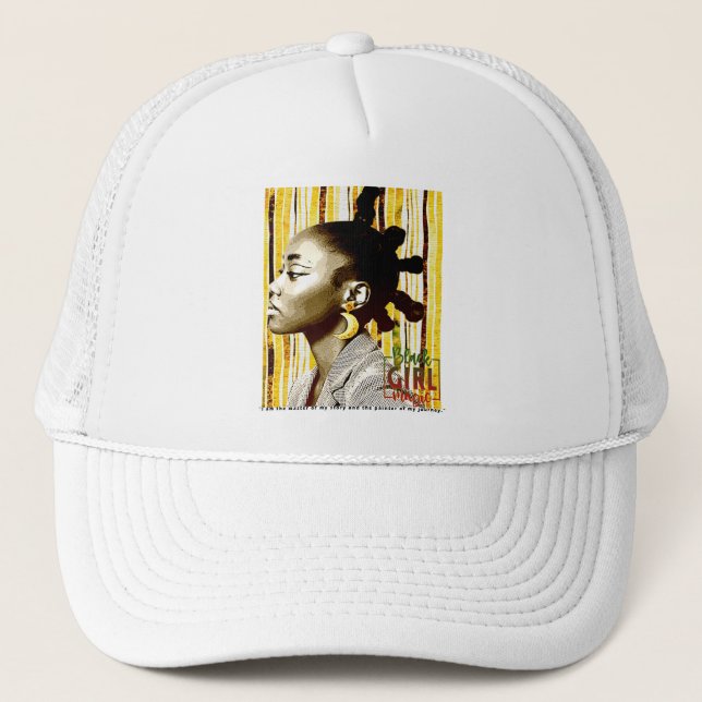 Black Girl Magic  Trucker Hat (Front)